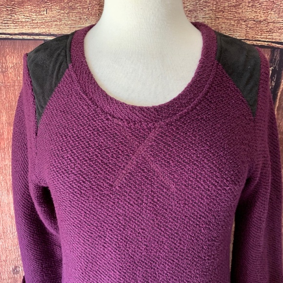 FINAL $ COMFY SOFT SURROUNDING PLUM TWO TONE DRESS - Picture 4 of 8
